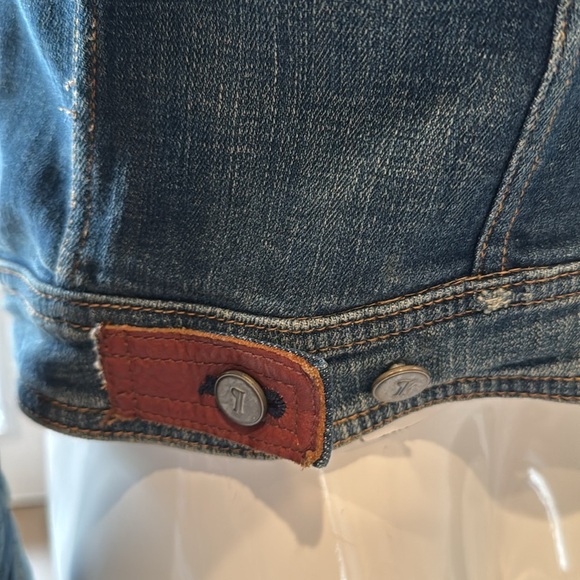 Anthropologie Pilcro and the Letterpress Distressed Classic Denim Jacket Size S - Picture 2 of 15